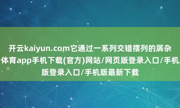 开云kaiyun.com它通过一系列交错摆列的羼杂单位-kai云体育app手机下载(官方)网站/网页版登录入口/手机版最新下载